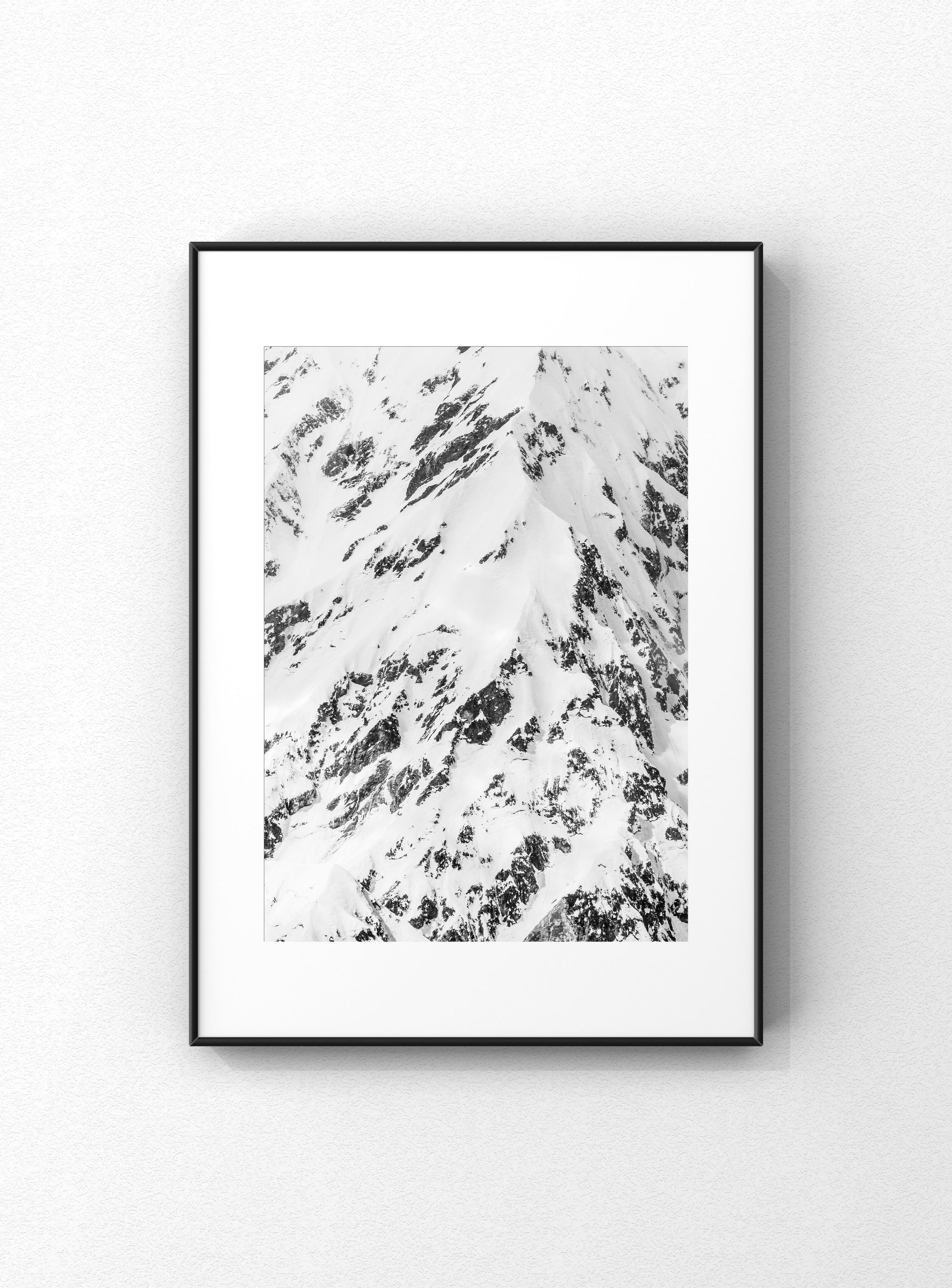 Texture of winter mountain